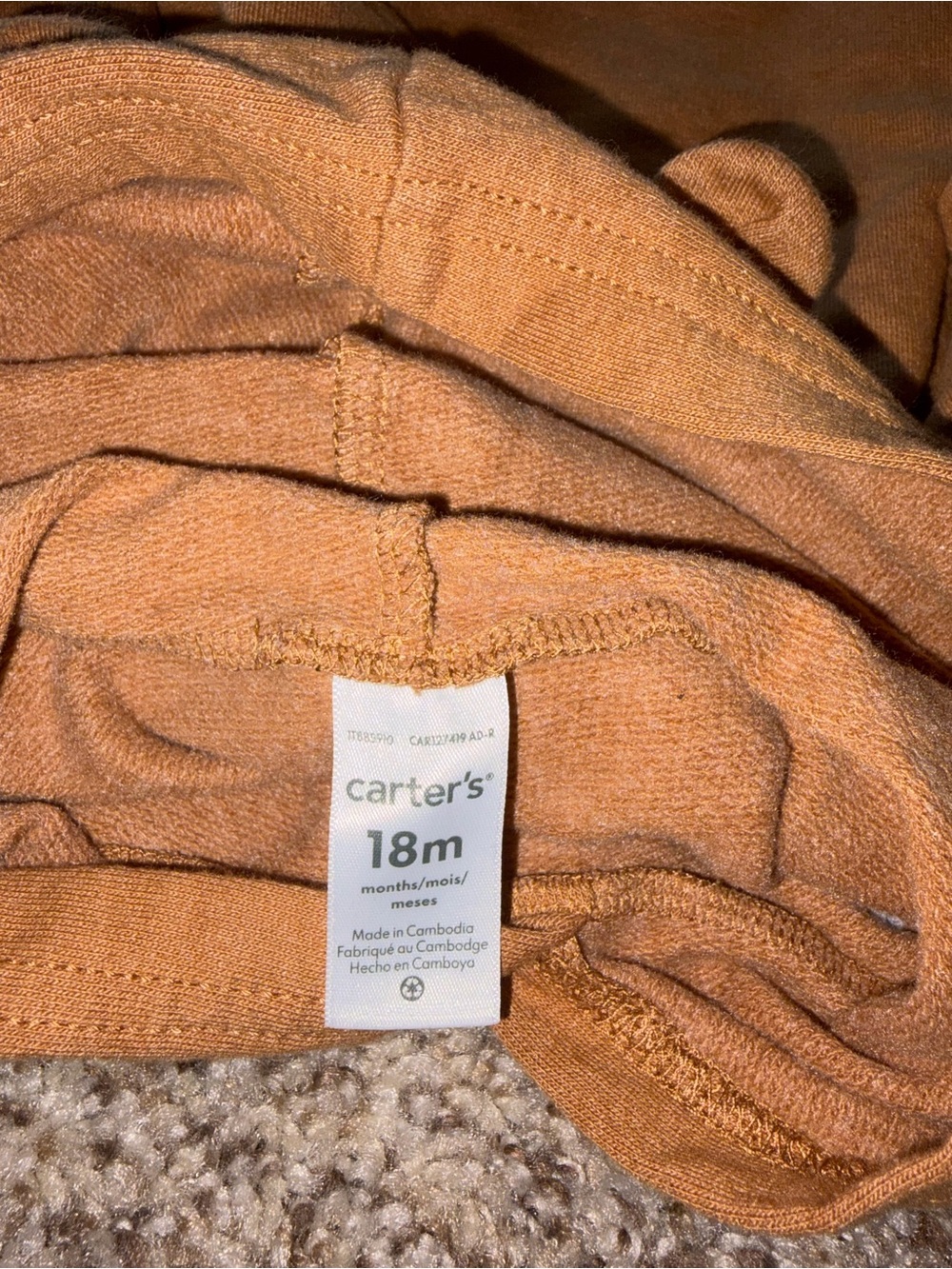 Carter's Brown Hooded Sweatshirt & Jogger Set with Ear Details - Picture 2 of 2